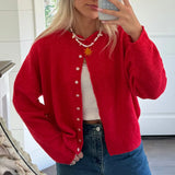 KYLETHOMASW  -  Cutest Button Front Knitted Sweater Autumn Solid Color Long Sleeve Cardigan Preppy Vintage Knitwear Coat Y2k Vintage Streetwear