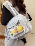 KYLETHOMASW  -  Cute Cartoon Pattern Ita Bag Casual Shoulder Bags for Woman Preppy Style Bolsos De Mujer Large Capacity Sac Femme Trendy Bolso