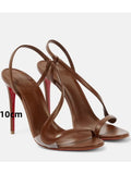 KYLETHOMASW  -  Summer New Multi Color Serpentine Straw Stiletto Sandals Sexy Party Fashion Show 35-43 Large Women's Sandals