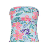 KYLETHOMASW  -  Y2K Spicy Girl Sexy Shell Print Off Shoulder Slim Fit Chest Hugging Vest Street Vacation Style Tight Fitting Versatile Top