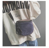 Kylethomasw Cool Chest Bag For Men's And Women's Fashion Frosted Bucket Bag Shoulder Bag Female Handbag Retro Messenger Bag Mobile Phone Bag