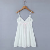 KYLETHOMASW  -  Sexy evening dresses for women ecening party Summer dresses women flower v neck white dress elegant vintage dresses pink