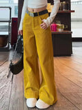 KYLETHOMASW  -  corduroy casual pants for women in autumn and winter popular pants are high waisted warm straight leg wide leg pants