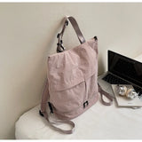 KYLETHOMASW  -  New Women Vintage Simple Backpacks Outdoor Travel Grunge Underarm Bags Y2k Aesthetic Cargo Solid Shoulder Handbags Trendy