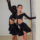 Kylethomasw Latin Dance Dress for Girls Dance Sportswear New in Dresses Latin Competition Dress Women Latin Dance Dress 2024 Costume Women