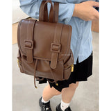 KYLETHOMASW  -  Japanese Style Cute Pu Leather JK Girls Backpack Preppy  Chool Students Notebook  Kawaii Travel Women Bags