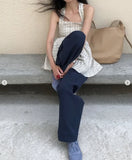 KYLETHOMASW  -  Korean Niche Layered Neck Hanging Plaid Vest Dress Women Summer New Retro Age Reducing Short Dresses