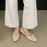 KYLETHOMASW  -  Luxury Footwear Mesh Ladies Flats Slip On Shoes Female Shallow Fashion Butterfly-Knot Women Ballet Flats Dance Shoes New 2025