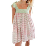 KYLETHOMASW  -  Womens French Vintage Floral Print Casual Loose Fit Strap Jumper Dress
