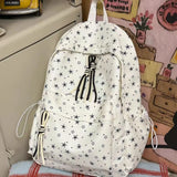 KYLETHOMASW  -  Star Print Mochila Large Capaci Backpack School Student Bag Fashion Backpacks Y2k Mochilas Mujer College Style Bolsas Feminina