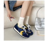 KYLETHOMASW  -  Designer Forest System Round Toe Sneakers Women 2025 Trendy Mix Color Flat Shoes New Retro Sports Shoes Casual Soft Sneakers