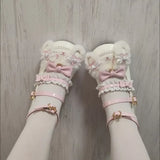 KYLETHOMASW  -  Fashion Mary Jane Women's Shoes Elegant Temperament Soft Sole Lace Lolita High Heels Beautiful Princess Shoes for Women Tacones