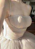 KYLETHOMASW  -  Fairycore White Princess Dress Sweet Elegant Ball Gown Birthday Party Vestidos Gauze Bodycone Strapless Camisole Long Dresses