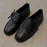 KYLETHOMASW  -  New Autumn Leather Flat Shoes Designer Outside Versatile Casual Women Loafers Concise Comfortable Soft Soled Women Flats