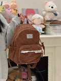 KYLETHOMASW  -  Lace Bow Polka Dot Bag Student Mochila Large Capacity Mochilas Mujer Backpack School Bolsas Feminina Corduroy Bags for Woman