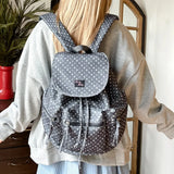 KYLETHOMASW  -  Polka Dot Print Bag Travel Mochila High Capaci Mochilas Mujer Pockets Backpacks Backpack Fashionable Casual Bags for Woman