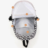KYLETHOMASW  -  New Trendy Plaid Mochilas Mujer Korean Style Mochila Travel Bag Student Bolsas High Capacity Backpack Practical Bags for Woman