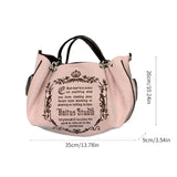 Kylethomasw Gothic Chain Tote Bag Shoulder Bags Canvas Handbag Show Your Unique