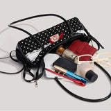 KYLETHOMASW  -  Lolita Women Patchwork Lace Shoulder Bags Polka Dot Lace Red Y2k Handbags Ins Sweet Girls Underarm Bag Fashion Aesthetic Purses