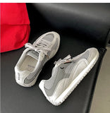 KYLETHOMASW  -  Women's Running Shoes 2025 New Mesh Breathable Casual Sneakers Lace Up Anti-Slip Retro Sports Shoes Versatile Low Top Sneakers