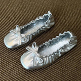 KYLETHOMASW  -  Red Bow Pleated Design Brand Ballet Flat Shoes Women Retro Round Toe Shallow Mary Jane Shoes Comfortable Moccasin Casual Shoes