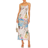 KYLETHOMASW  -  Summer Women's Printed straps Dress women Slim Sexy women Dresses Fashion fashion holiday Party Dresses