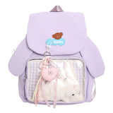 KYLETHOMASW  -  Lovely Sweet Ear Ita Mochila 2025 New Teenage Girls Mochilas Student Backpack School Trendy Bag Commuter Bags for Woman