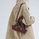 KYLETHOMASW  -  Small PU Leather Shoulder Bags for Women Luxury Designer Trend New Crossbody Bag Females Short Handle Handbags