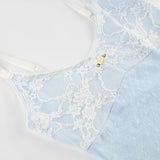 KYLETHOMASW  -  Fashion Sweet Slim Fit Lace Spliced Women New Camisole Tops Chic Causal Hottie Backless Blouses