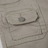 KYLETHOMASW  -  Hot Selling New Khaki Women Jeans Fashion Vintage Dark Gray Long Pants Casual Style Straight Leg Denim Trousers For Women