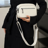KYLETHOMASW  -  Women Crossbody Bag Casual Leather Shoulder Handbag Solid Travel Purse Vintage Adjustable Shoulder Straps Tote Bag Clutch Purse