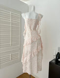 KYLETHOMASW  -  Summer Women Mini Dress Chiffon Fairy Frock One-Piece Coquette Shoujo Girl Evening Party 2000s Aesthetic Korean Sundress Cute