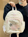 KYLETHOMASW  -  Lightweighte Star Mochila Cute Teenage Girls Backpack Portable Commuter Bag 2025 New Mini Mochilas Mujer Bags for Woman