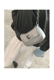 KIylethomasw Harajuku Silver Crossbody Bags Women 2024 Heart Y2k Handbags Female Fairycore Aesthetic Messenger Bag Luxury Designer