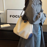 Kylethomasw Large capacity Women's Bag 2023Canvas Luxury Design handbags shoulder crossbody Bucket bags for women Travel Shopping tote purse