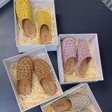 KYLETHOMASW  -  Crystal Holo Slippers Spring Summer Women Thick Bottom Sandals Slipper Female Outdoor Non-slip Flip-flops Beach Shoes