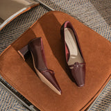 KYLETHOMASW  -  Single Shoes Femininity Thick Heel Skirt Versatile High Heels Womens New Fashionable Comfortable Square Head Women's Pumps