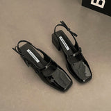 KYLETHOMASW  -  Summer Fashion Cover Toe Sandals Women Ankle Buckle Fashion Party Dress Singbacks Mules Shoes Zapatos De Mujer