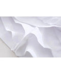 Kylethomasw  Summer Mini Tank Dress Woman Trendy White O-Neck Sleeveless Pleated Lace-Up Decorate Zipper Female Fashion Slim Dresses