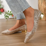 KYLETHOMASW  - Burke Glitter Pointed Toe Heels