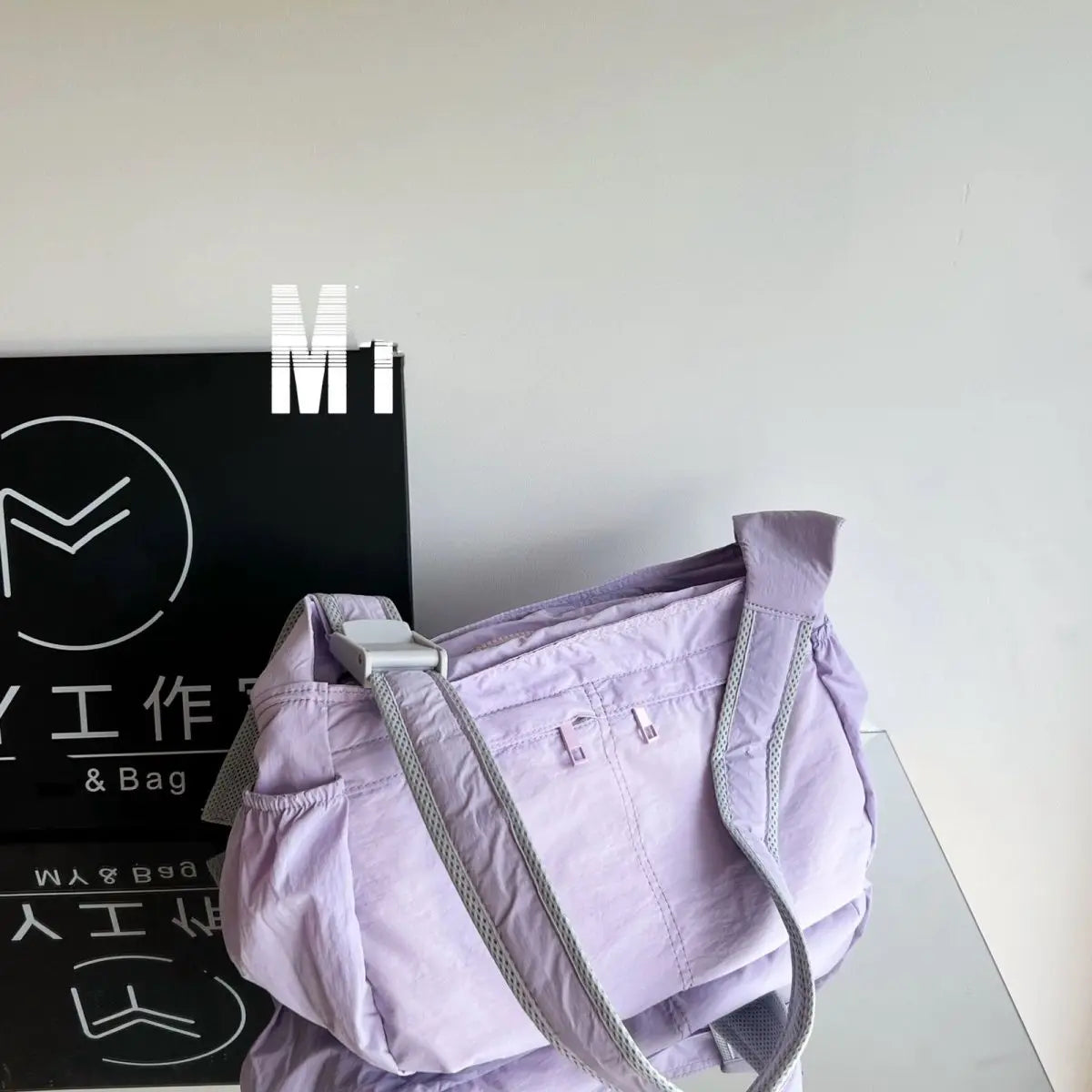 Kylethomasw Korean Fashion Sweet Hobo Canvas HandBag Waterproof Lightweight Multi Pocket Large Capacity Casual All Match Women Shoulder Bag