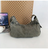 KYLETHOMASW  -  Japanese Vintage Denim Women's Handbags High-capacity Streetwear Casual Shoulder Bag All Match Y2k Aesthetic Ins Crossbody Bags