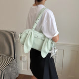 KYLETHOMASW  -  Women Small pu Leather Boston Shoulder Bag Y2K Daily Shopping Bags New Trend Female Fashion Handbags and Purses