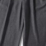 KYLETHOMASW  -  French Minimalist Grey High WaistedLeg Casual Pants  Straight Women Fashion Office Ladies Winter Trousers