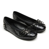 KYLETHOMASW  -  Size 42 Punk Buckle Straps Mary Jane Flats Shoes Women Slip On Comfortable 2000's Round Toe Eyelet Bow Y2K Casual Ballet Shoes
