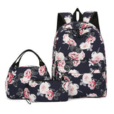 KYLETHOMASW  -  3 Piece Fashion Cute  Student School Bag, With lunch Box Bag,Lightweight Large Capacity Zipper Backpack Woman and Man, Unisex