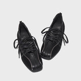 KYLETHOMASW  -  Women's Ballet Style Flats Fashion Lace-up Retro Mary Jane Casual Shoes Spring Summer Comfortable Lightweight Ballet Sneakers