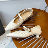 KYLETHOMASW  -  Pointed Toe High Heels Women Mary Jane Shoes Sexy Sandals 2025 Summer New Luxury Dress Shallow Shoes Fashion Pumps Mujer Zapatos