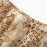 KYLETHOMASW  -  Summer High Waist Leopard Print Polka Dot A-shaped Skirt Ruffle Edge Skirt