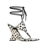 KYLETHOMASW  -  Women's Summer New Coarse High Heels Pinch Toe Fashion Sandals Ankle Strap Sexy Fashion Party Thick Bottom Sandals